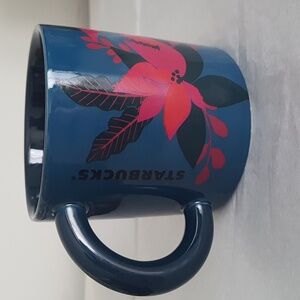 Starbucks 2021 Christmas Holiday Floral Poinsettia Coffee Tea Mug 12oz/355ml